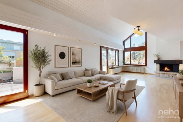 Grosszügige Attika Maisonette mit umlaufender Terrasse in Riehen