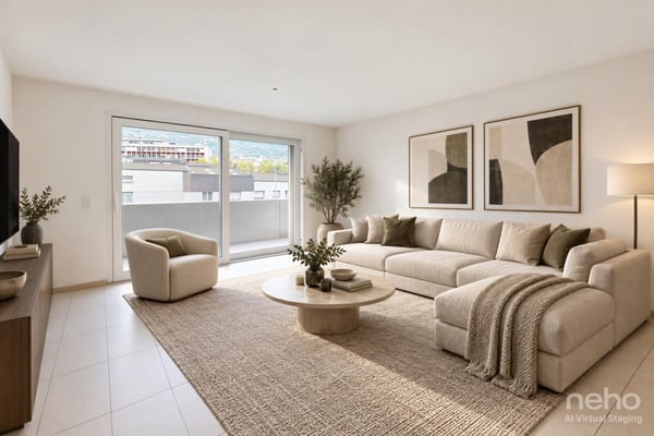 Sion : appartement de 2.5 pièces lumineux avec grand balcon 3