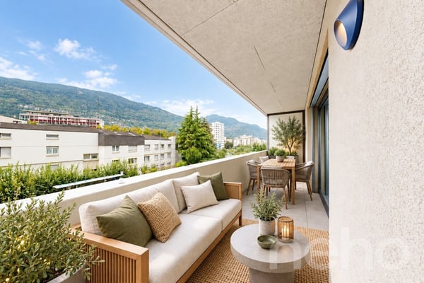 Sion : appartement de 2.5 pièces lumineux avec grand balcon 1