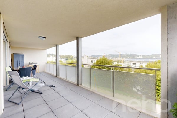 Lumineux 4.5p familial : terrasse 24m² & suite parentale 7