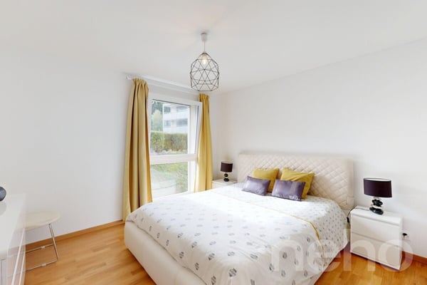 Lumineux 4.5p familial : terrasse 24m² & suite parentale 11