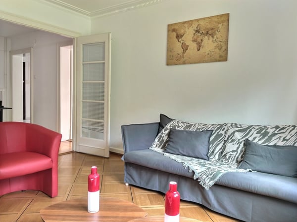 Magnifique appartement meublé de 1.5 pièces avec balcon à Lausanne 1