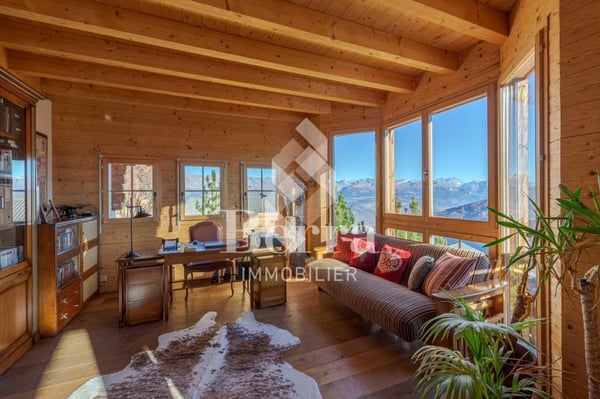 Magnifique chalet de haut standing avec vue panoramique sur les Alpes 6