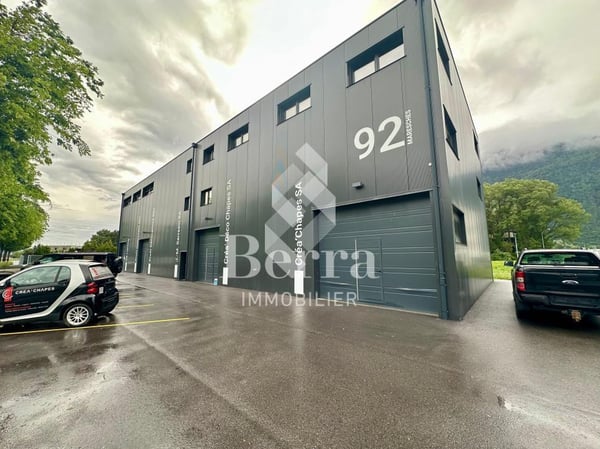 Box-halle avec porte sectionnelle 1