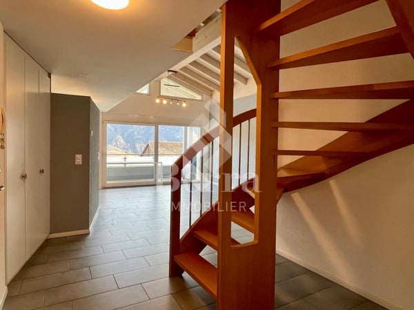 Superbe duplex de 1.5 pièces à louer au centre de Chamoson ! 1