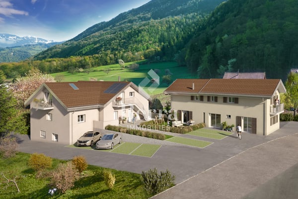 2.5p terrasse au Châtel-sur-Bex, livré avec potager privé