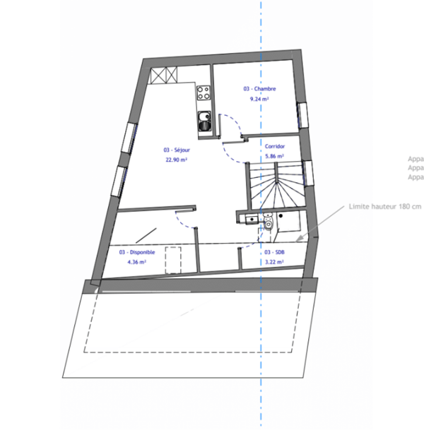 Vex - Charmant 3.5 pièces rénové en attique au coeur du village 7