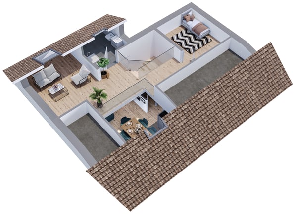 DUPLEX DANS LES COMBLES AVEC LOGGIA - VUE PANORAMIQUE - EN EXCLUSIVITÉ 9