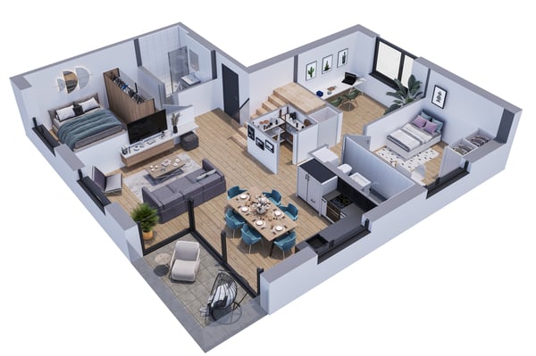 DUPLEX DANS LES COMBLES AVEC LOGGIA - VUE PANORAMIQUE - EN EXCLUSIVITÉ 8