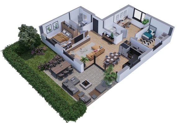 APPARTEMENT AVEC TERRASSE ET JARDIN - VUE PANORAMIQUE - EN EXCLUSIVITÉ 7