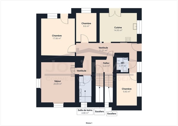 Appartement de 1,5 pièces au 1er avec entrée séparée 13