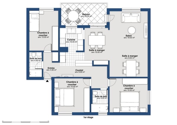 Appartement de 4.5 pièces avec balcon et vue sur le lac de Neuchâtel 11