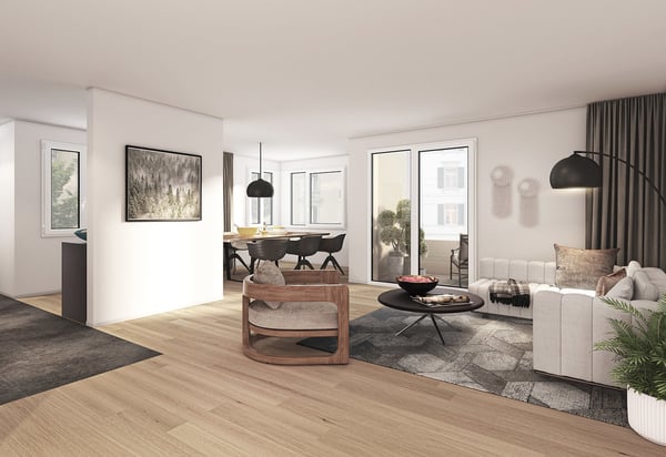 Moderne 4.5-Zimmerwohnung mit Balkon im Seefeld 2