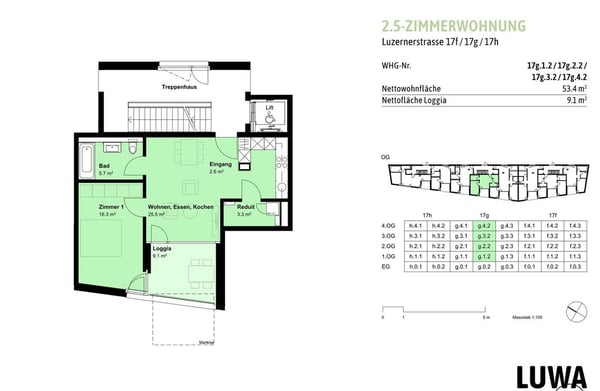 Gemütliche 1.5 Zimmer-Wohnung mit grossem Schlafzimmer 8