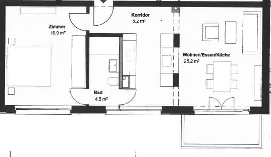 Modern sanierte 2.5-Zimmer Altbau-Wohnung in Zürich 2