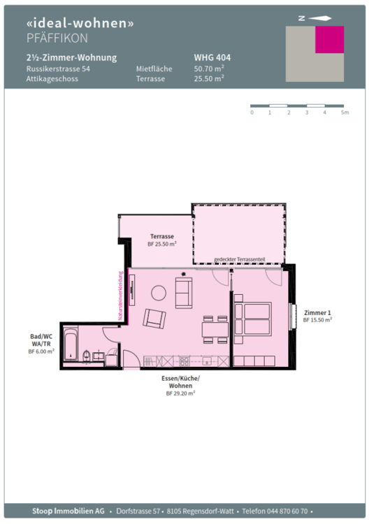 Moderne 1.5-Zimmer-Attikawohnung in grüner Oase - Willkommen in Ihrem neuen Zuhause! 9