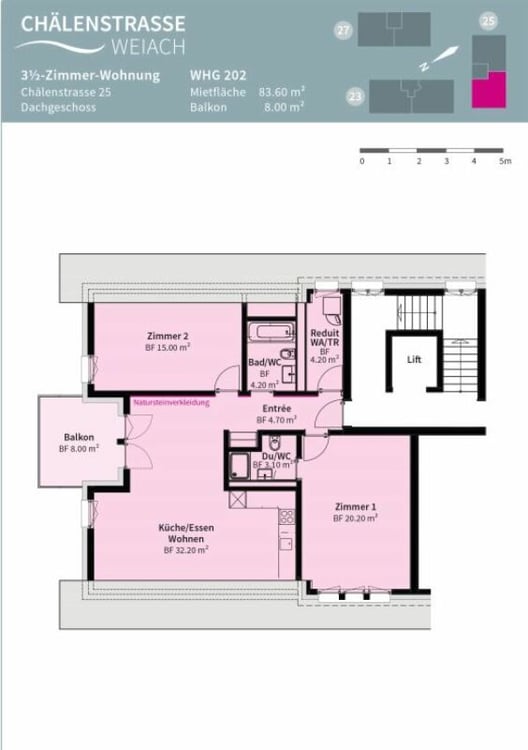 Moderne Dachwohnung mit Neubaucharakter 9