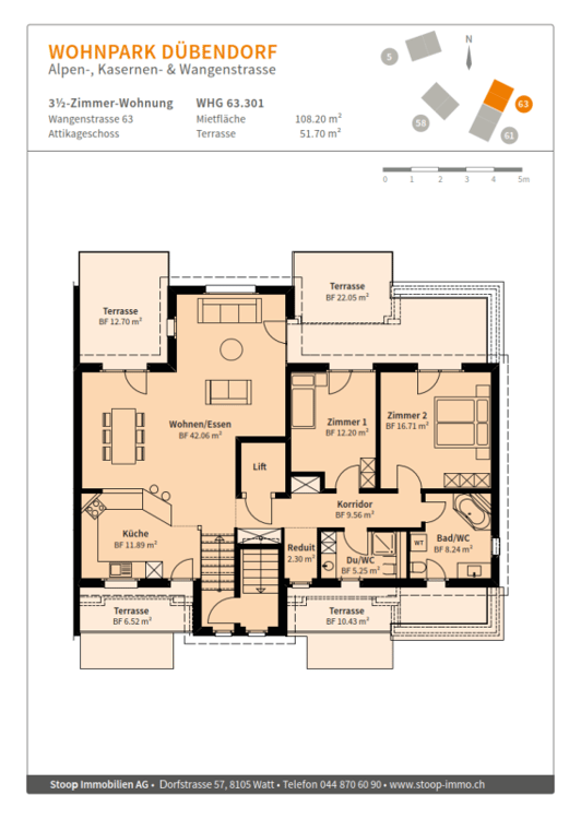 Luxuriöse Penthouse-Wohnung mit vier Terrassen! 10