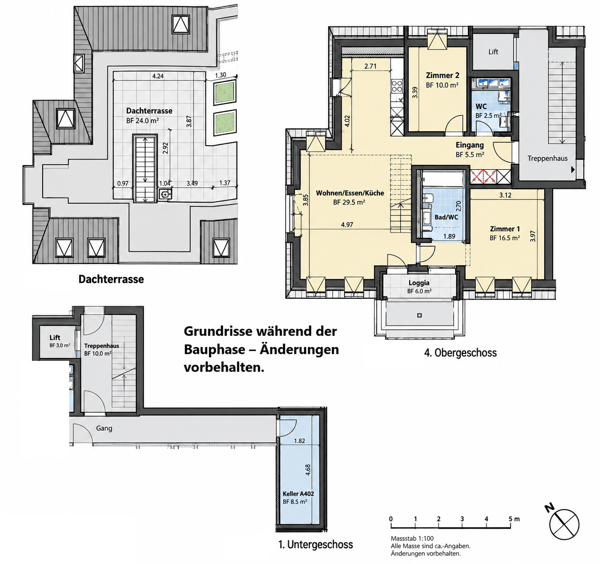 Erstbezug - Wohnen über den Dächern von Höngg  zentral mit eigener Dachterrasse und Weitblick 11