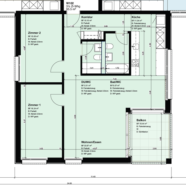 Moderne 5.5-Zimmer-Wohnung in Rümlang – stilvoller Neubau mit hohem Wohnkomfort 7