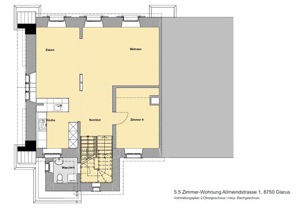 5,5 Zimmer-Attika Wohnung im Zentrum von Glarus mit grosszügiger Terrasse 18