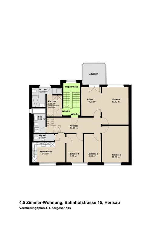 Luxeriöse sanierte 4,5 Zimmer Altbau Wohnung mit Balkon im Zentrum von Herisau 12
