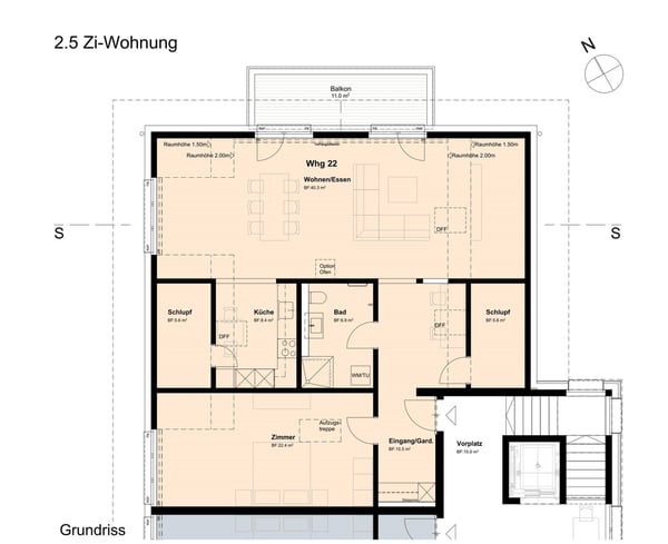 Dachwohnung mit Weitsicht an bester Sonnenlage im Zürcher Weinland 18
