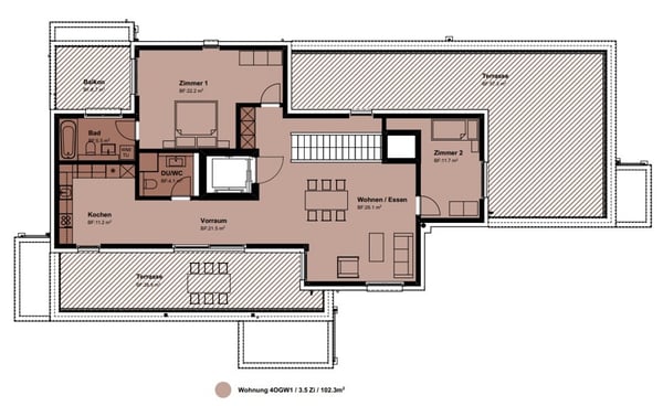 Attika mit 160° Rundum-Fernsicht bis zum Üetliberg / Bezug im Sommer 2026 3