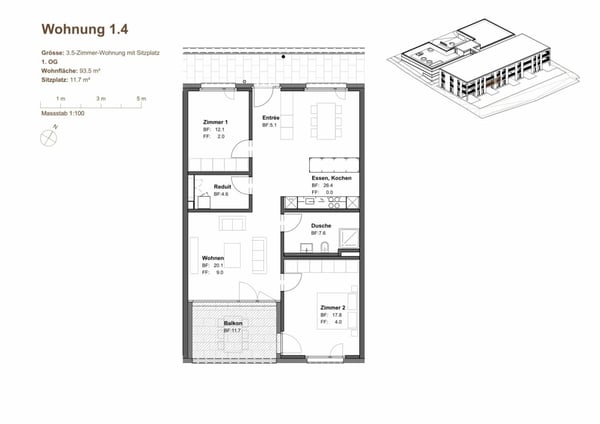 4.5-Zimmer-Attikawohnung mit 195 m² Terrasse und Weitsicht 11