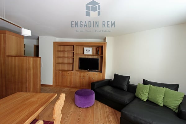 Pied-à terre in St. Moritz Möblierte 3-Zi-Wohnung in Jahresmiete 2