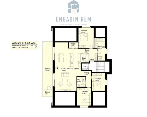 Grosszügiges Wohnen mit Balkonkomfort - Wohnung Nr. 4 13