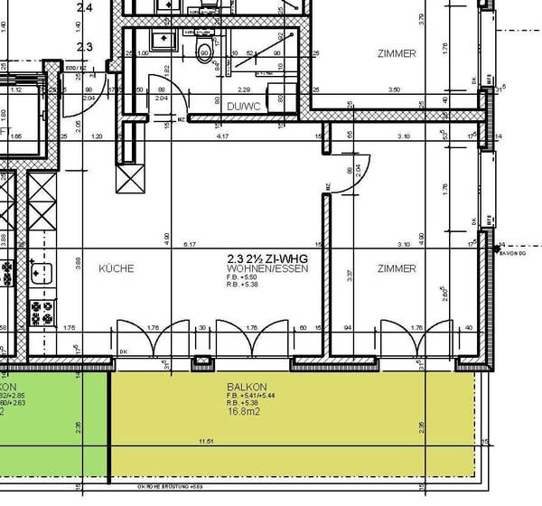 Sonnige 2,5 Zimmer-Wohnung mit Balkon 2