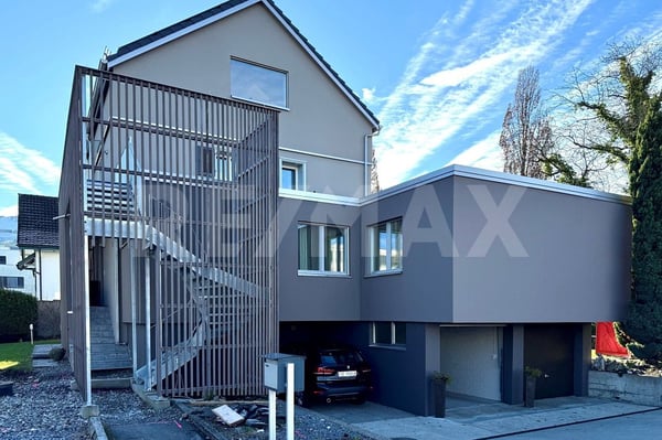 NEUBAU! Superschöne 1.5 Zimmer Dach-Maisonettewohnung mit Balkon in Lachen SZ zu mieten! 1