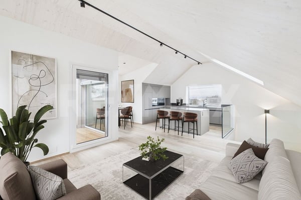 NEUBAU! Superschöne 1.5 Zimmer Dach-Maisonettewohnung mit Balkon in Lachen SZ zu mieten! 2