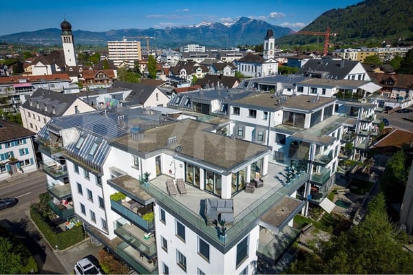 Exklusive 3.5-Zimmer-Attikawohnung mit grosser Terrasse und traumhafter Bergsicht 1