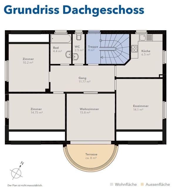 BEFRISTET: Charmante 6-Zimmer-Dachwohnung mit Seeblick in Meggen 10