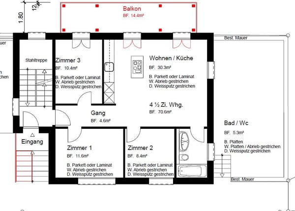 Zu verkaufen MFH mit 4 Wohnungen frisch saniert 2