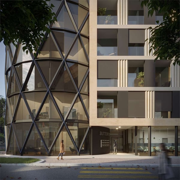 Negozio con vetrina - Residenza Butterfly Paradiso | artprojekt 5