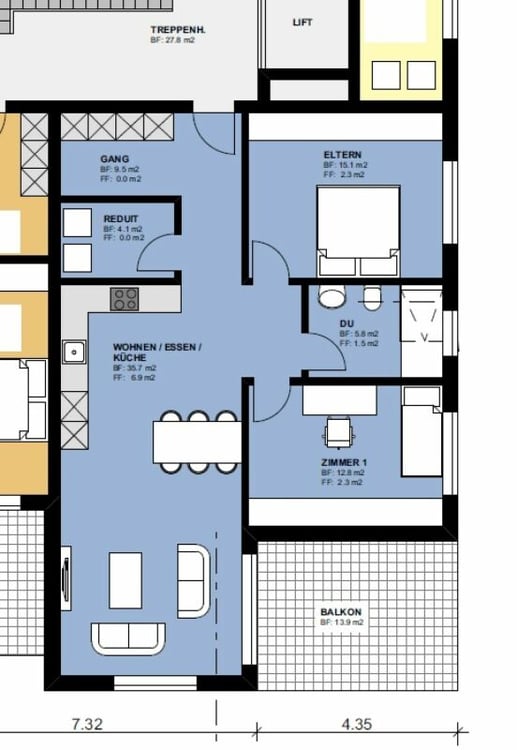 BAUSTART ERFOLGT! 1½-Zimmer-Wohnungen 1.-1.OG 7