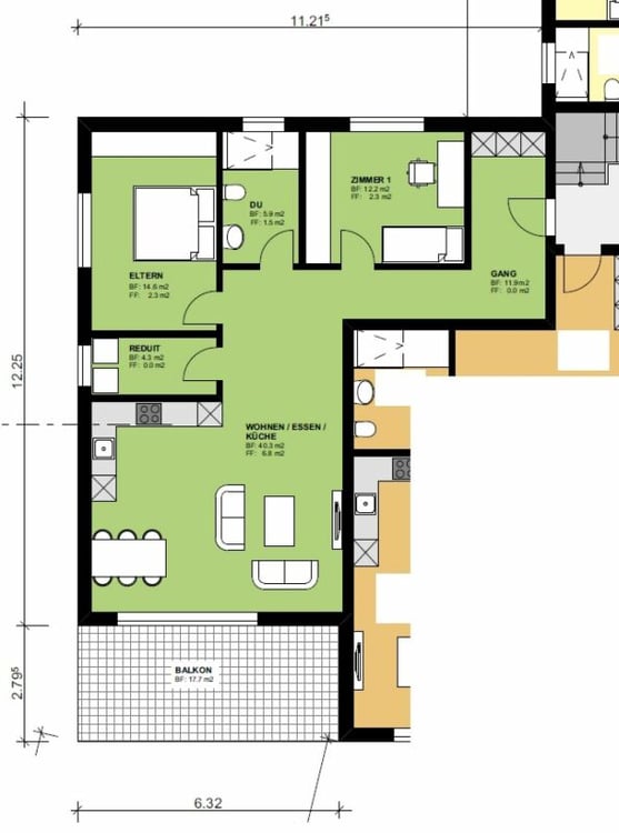 BAUSTART ERFOLGT! 1½-Zimmer-Wohnungen 1.-1.OG 8