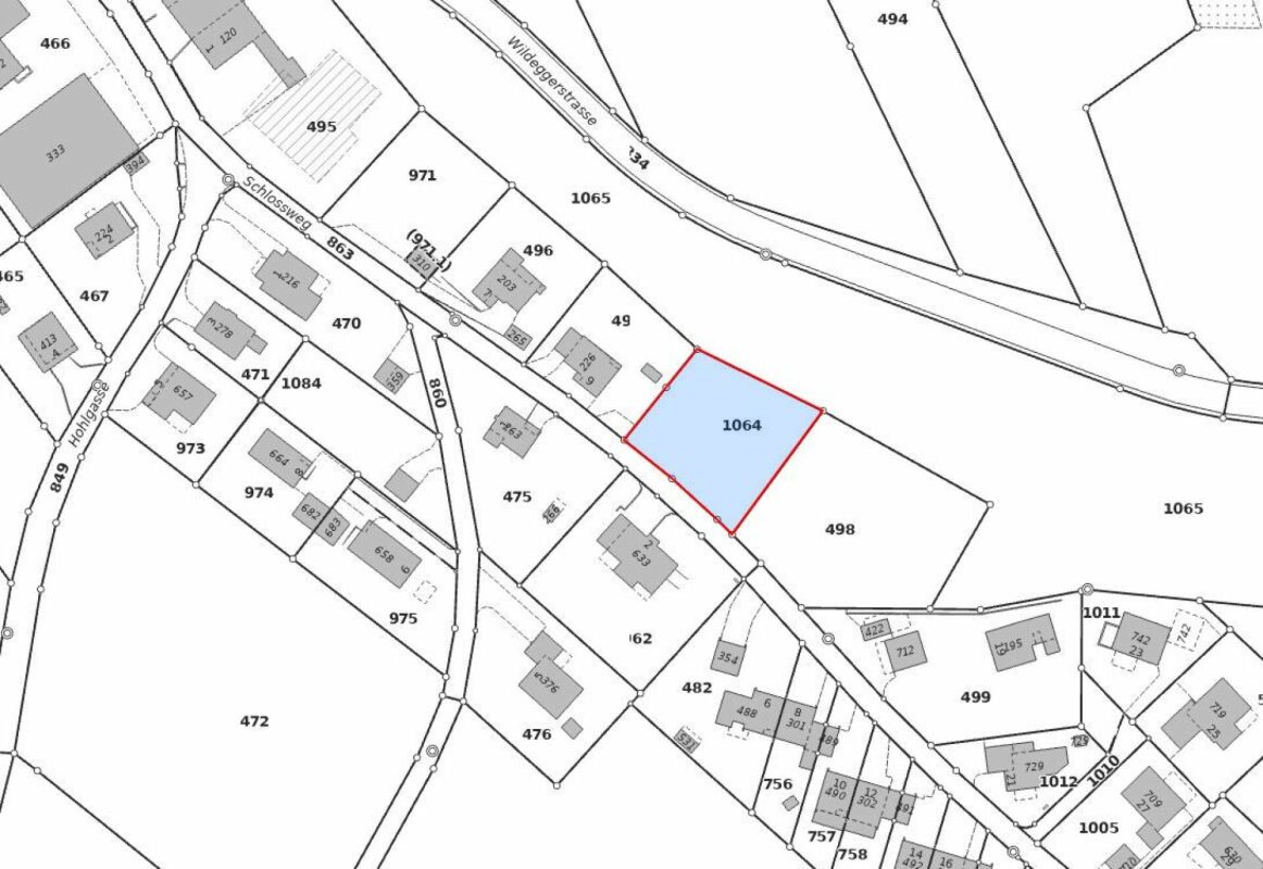 874 m² parcelle de construction