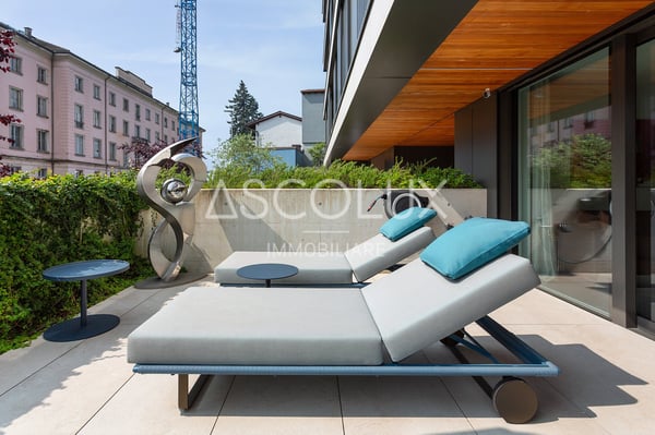 Esclusivo appartamento con giardino di 1.5 locali con climatizzazione completa | Exklusive 1.5-Zimmer-Gartenwohnung mit vollständiger Klimatisierung 6