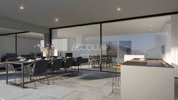 Exklusive Attikawohnung mit grosser gedeckter Terrasse – 4 Parkplätze inklusive 1