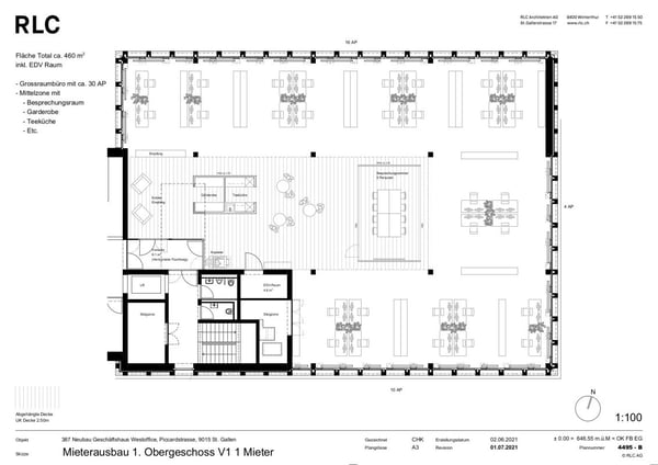 Büro-/Praxisflächen verschiedenster Grössen in renommiertem Geschäftshaus 17