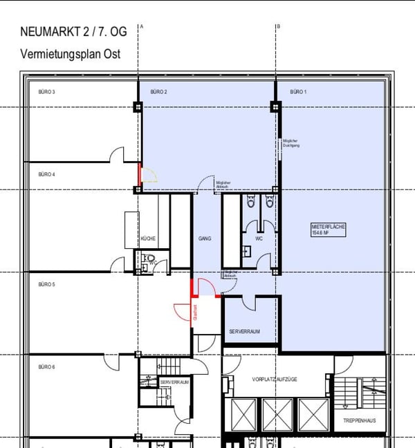 Büros mit herrlicher Aussicht (7.OG), Neumarkt St. Gallen 3