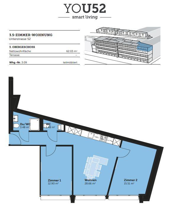1.5 Zimmerwohnung in St. Gallen 7