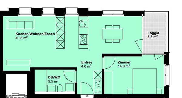 2.5 Zimmerwohnung in Rorschach 8