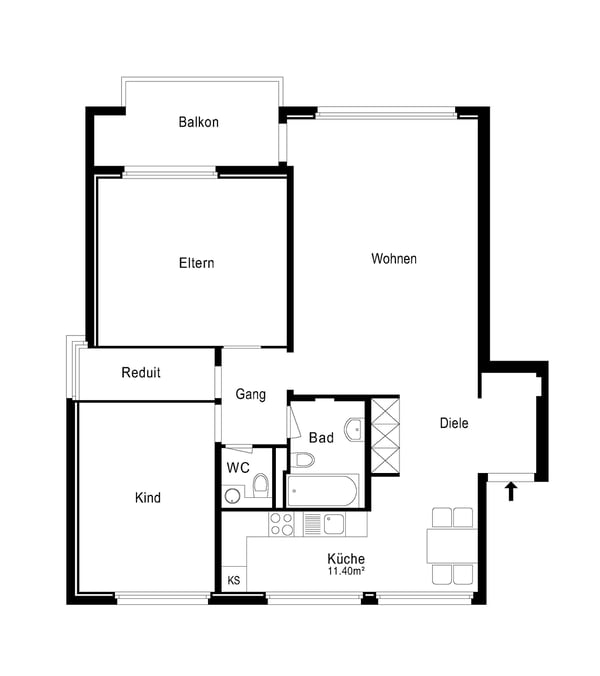 3.5-Zimmer-Wohnung in Neuhausen am Rheinfall 8
