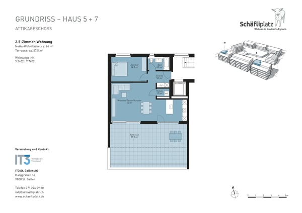 Moderne 2.5 Zimmer-Wohnung 7