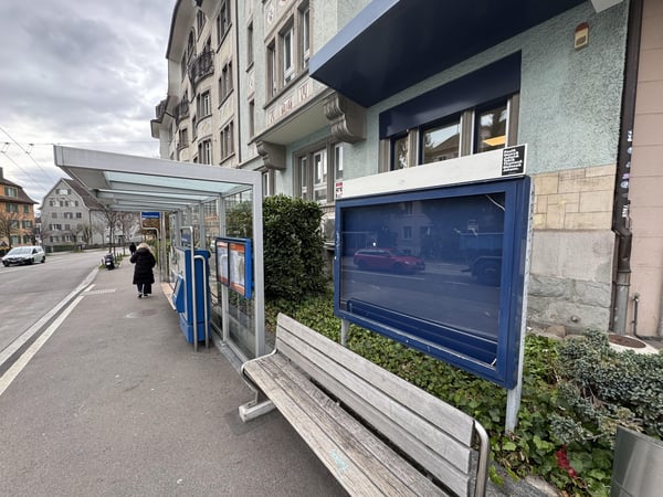 Werbefläche / Schaukasten in Zürich 3